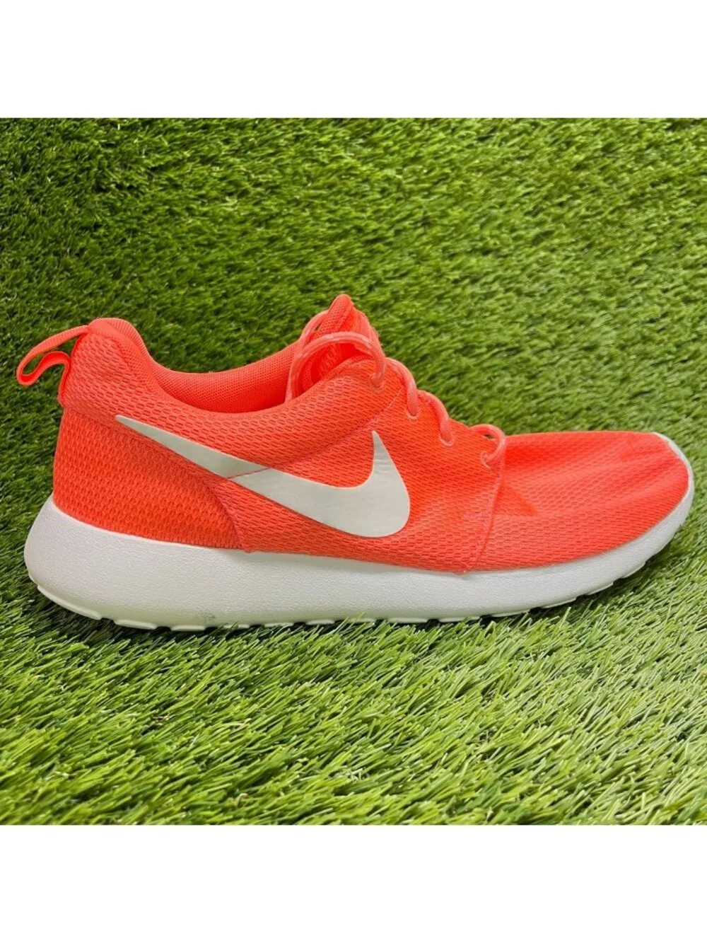 Nike Roshe One Womens Size 11 Orange Athletic Running Walking Shoes Sneakers